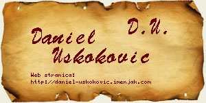 Daniel Uskoković vizit kartica